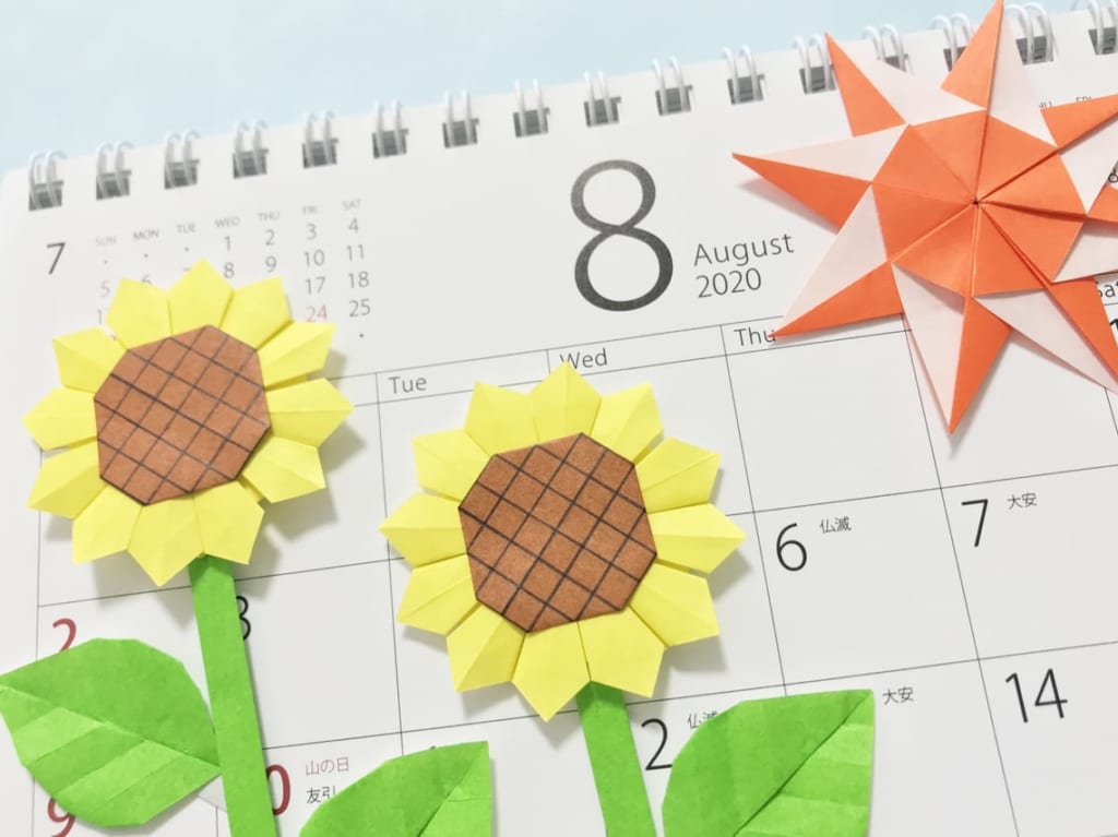 8月のカレンダーです。