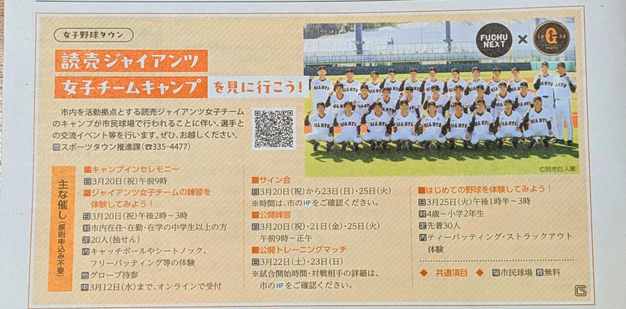 Yomiuri Giants Women′s Baseball Team Camp